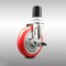 Service Caster 5 Inch 316SS Red Polyurethane Swivel 1-7/8 Inch Expanding Stem Caster Brake SCC-SS316EX20S514-PPUB-RED-TLB-178 - alternate 1